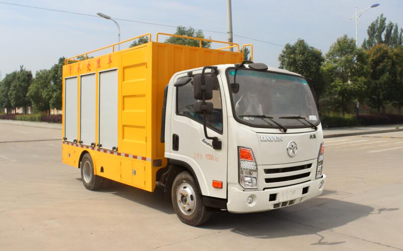 大运国五黄牌污水处理车