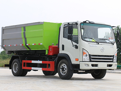 10吨蓝牌大运6方建筑垃圾自卸车